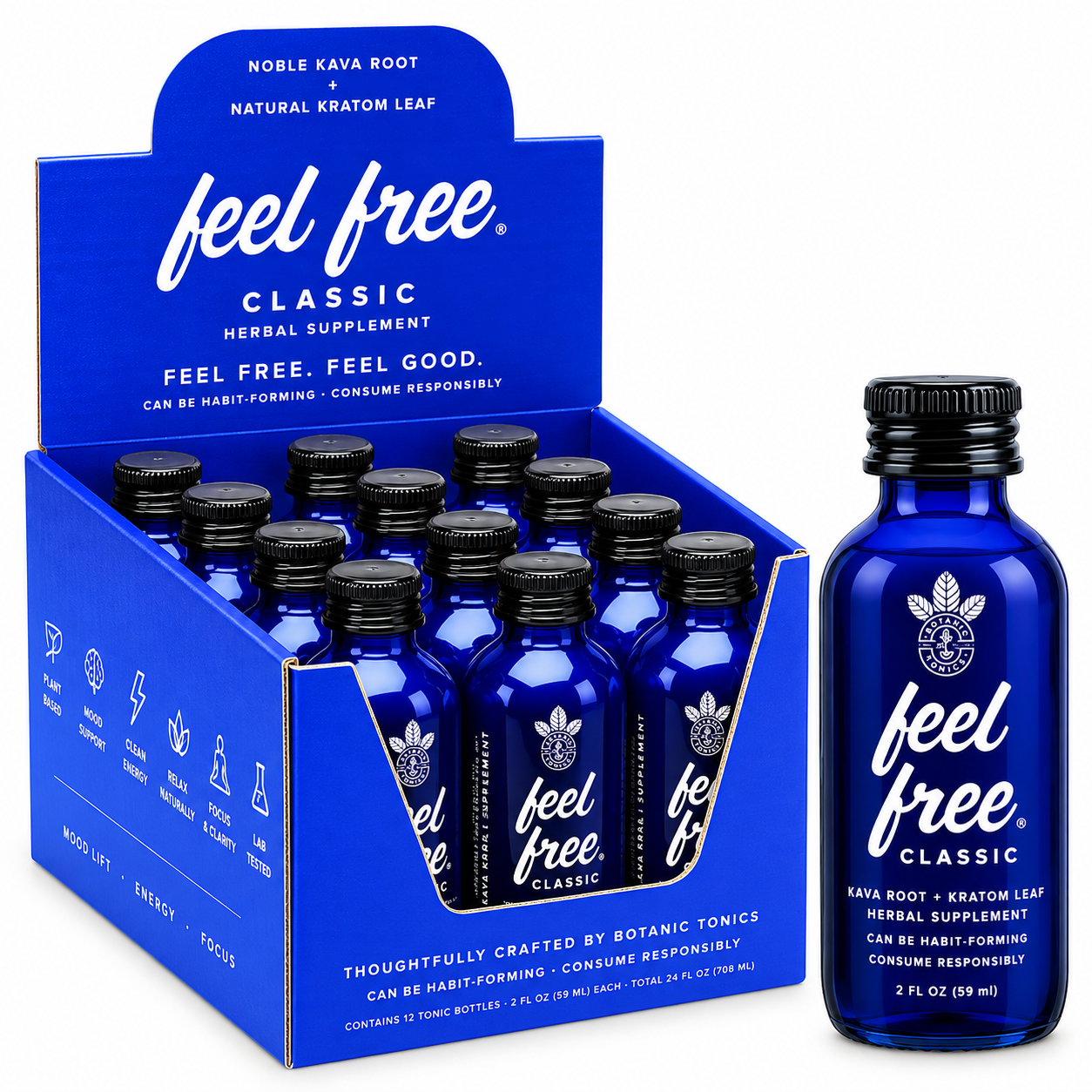 Feel Free Classic Shots 12 ct